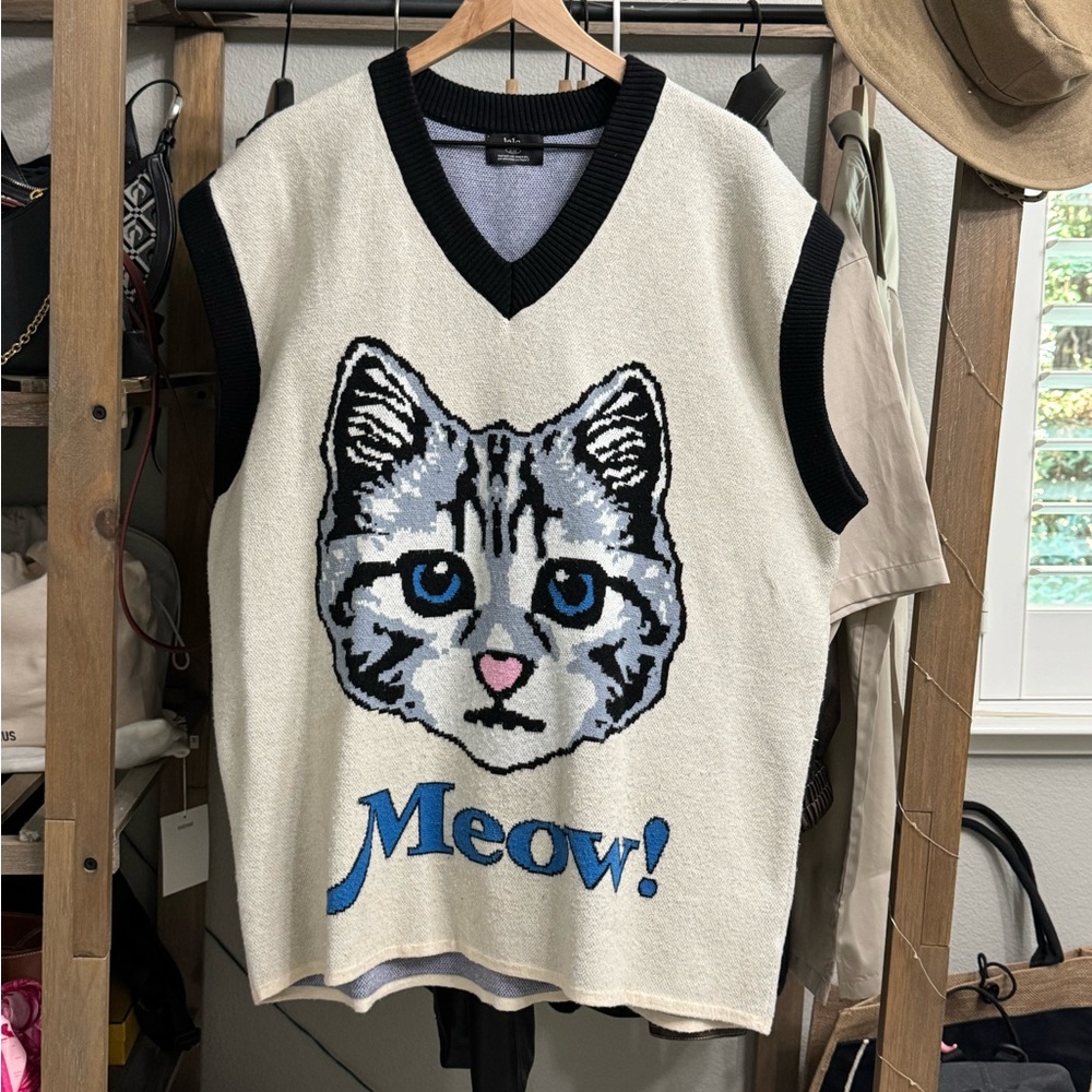 Meow Sweater Vest